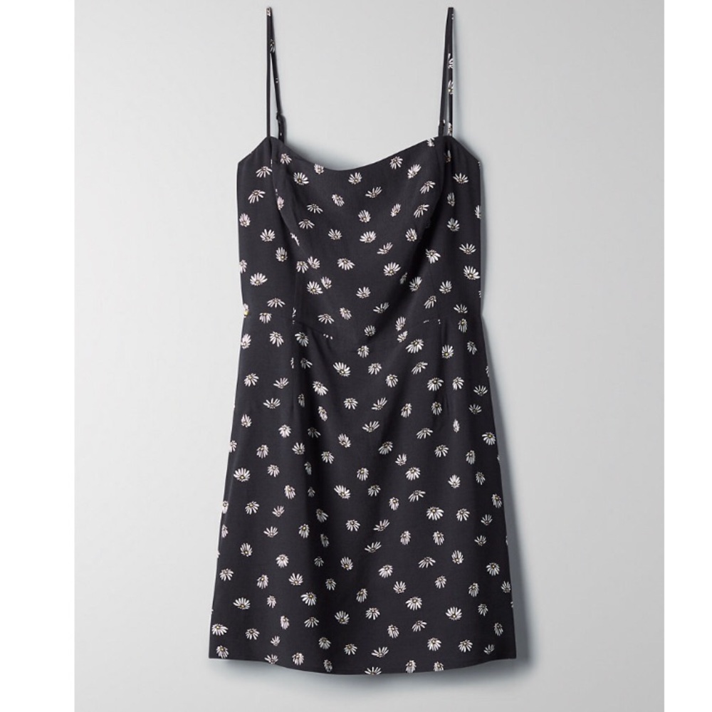 Aritzia square neck mini dress XS